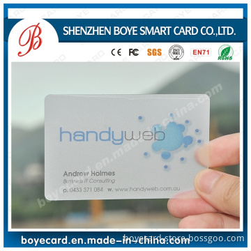 Cmyk Offset Printing Transparent PVC Card